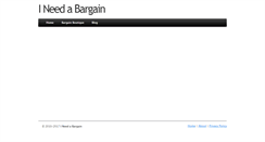 Desktop Screenshot of blog.ineedabargain.com